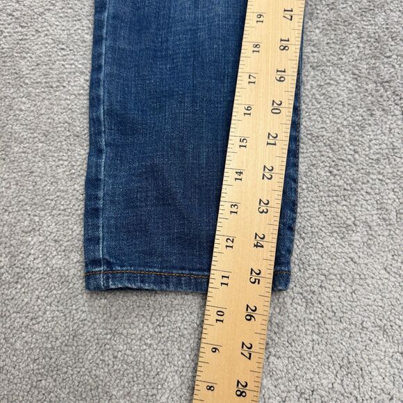 Ella Moss High Waist Straight Denim Jeans Juniors 6/28 Blue Medium Wash Casual - Picture 11 of 16